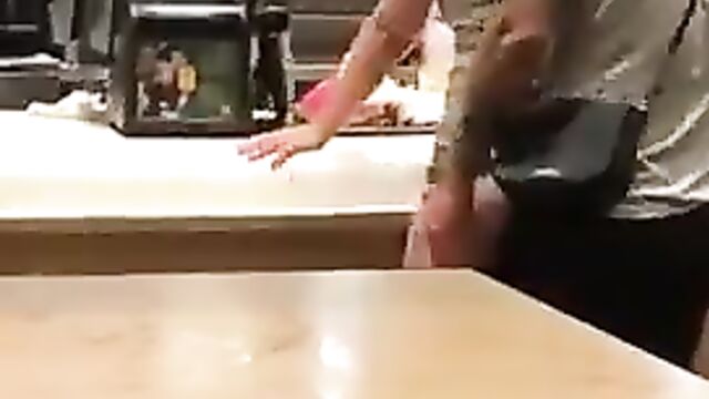Caught doing it in a fast food restaurant - 5 image