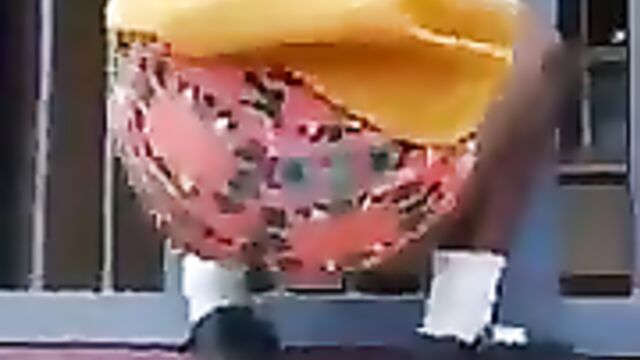 Naughty student twerking with school uniform and panties - 3 image