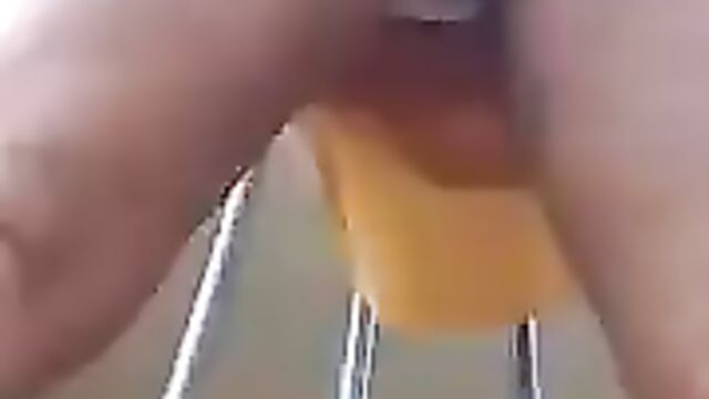 Naughty student twerking with school uniform and panties - 5 image