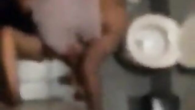 2 lesbians caught in the act in the toilet - 5 image