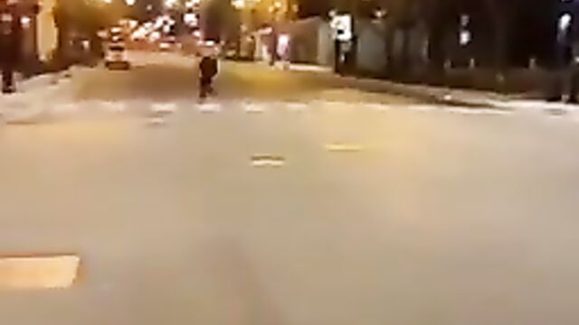 Crazy lady giving dude roadside head