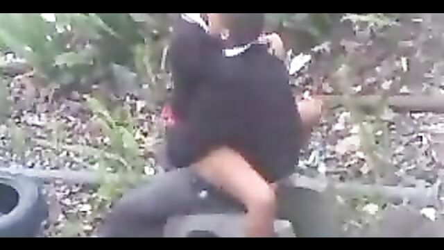 2 students caught bonking in the bush in school uniform - 3 image