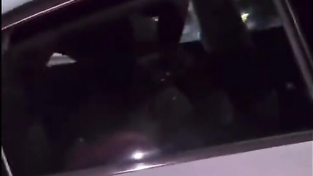 Couple having hot doggy style sex in a car in public - 3 image