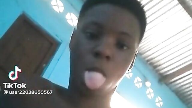 School girl caught showing her breasts to her teacher on TikTok