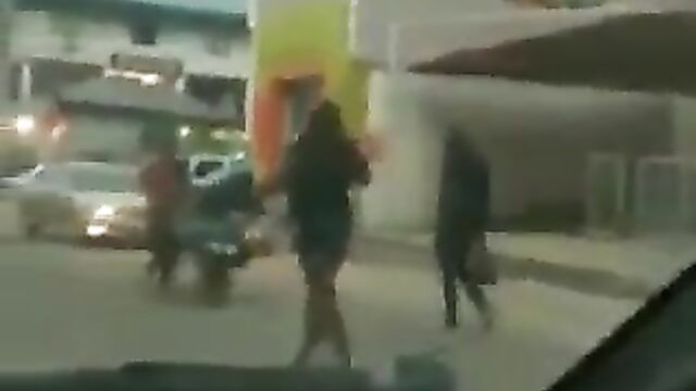 Busty woman runs mad in public, offering pussy to passersby - 3 image