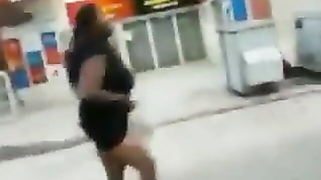 Busty woman runs mad in public, offering pussy to passersby - 4 image