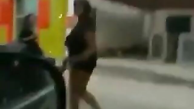 Busty woman runs mad in public, offering pussy to passersby - 5 image