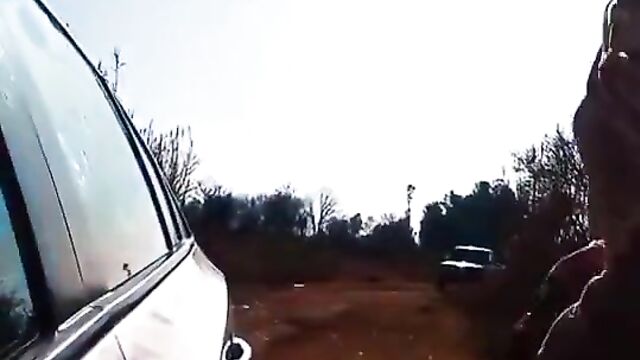 Couple caught doing it doggy style on the road in public - 5 image
