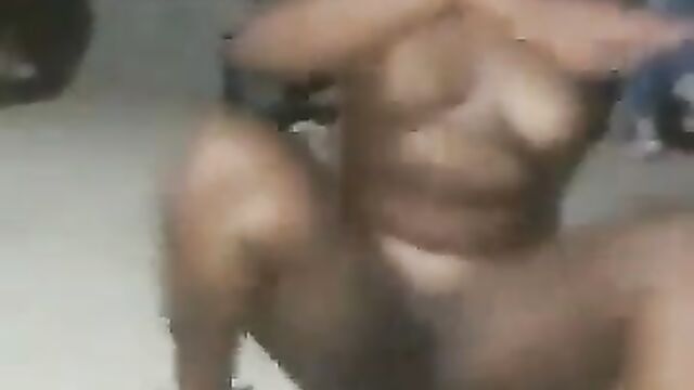 Pussy, boobs and ass exposed in public as thots dance naked at an African club party - 4 image