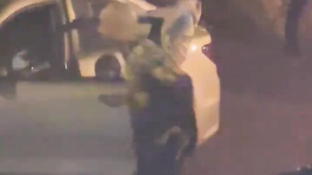 Man receiving head on the road in public - 4 image