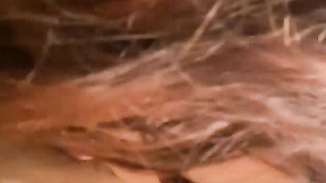 Crazy chick sucking pussy in a mall