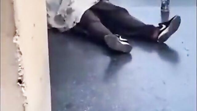 Homeless man caught masturbating on LA streets in public