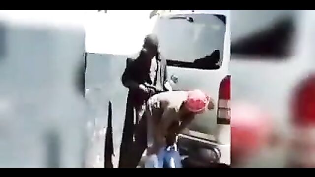 Mechanic caught having doggy style sex with a prostitute in public