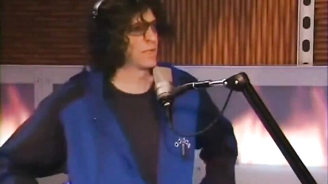 NAKED woman getting interviewed