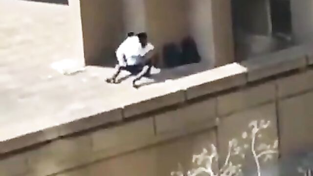 2 students caught having sex outside in public - 1 image