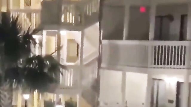 Woman caught cheating husband with side chick by climbing up storey building, and he fell off the building while trying to escape!