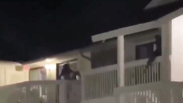 Woman caught cheating husband with side chick by climbing up storey building, and he fell off the building while trying to escape! - 3 image