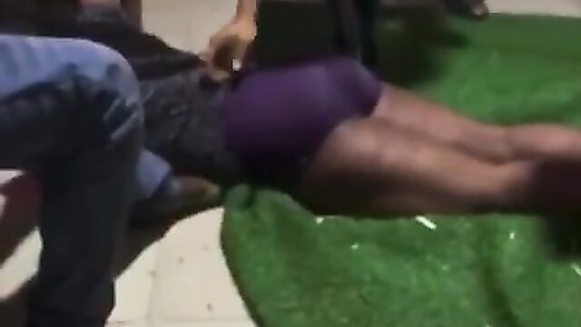 Dude flogs girlfriend on her bare buttocks for cheating - 4 image