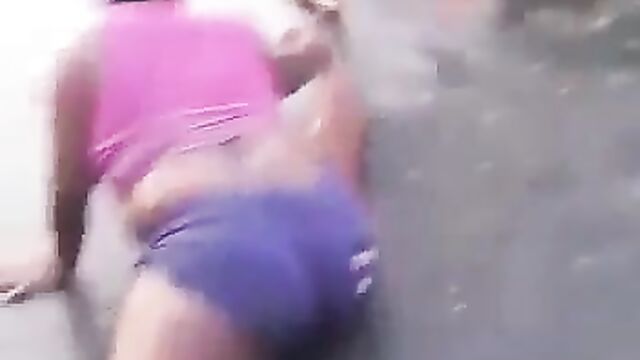 Jamaican girls gone wild, showing boobs in public - 5 image