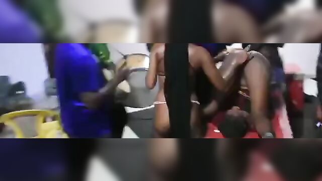 Crazy Ghana Sex Orgy Party With Naked Strippers Showing Pussy
