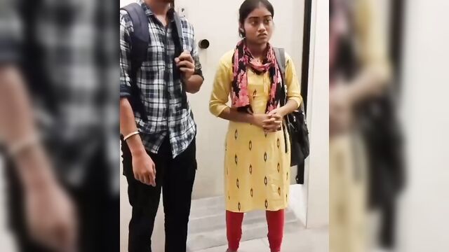 Horny Indian couple caught fucking in Mall toilet - 1 image