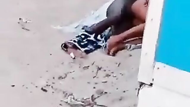 Couple Caught Having Sex Doggy Style In Public! - 1 image