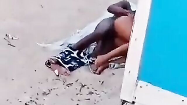 Couple Caught Having Sex Doggy Style In Public! - 5 image