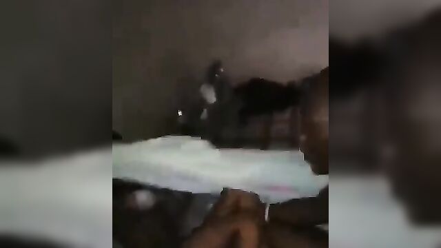 Naked Black Student And Two Whores Leaked Sextape - 5 image