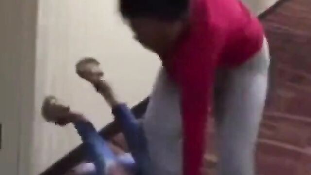 Big boobs pop out as chick fights & beats husband’s sidechick