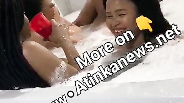 Alleged Yahoo Boys Jacuzzi Pool Sex Party Leak - 1 image