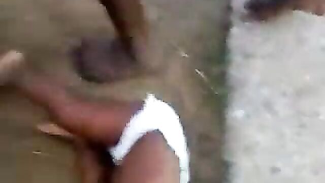 Women caught fighting in dirty gutter