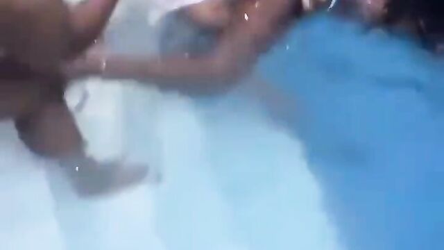 Licking pussy at a pool party - 4 image