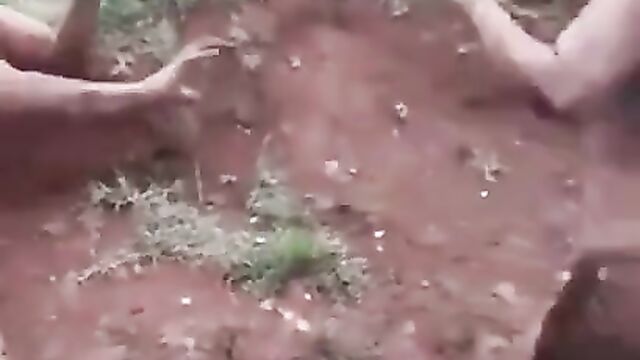 Breasts pop out as husband and wife fight in public