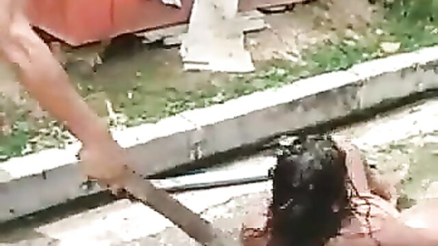 Woman Caught Cheating Stripped Naked And Beaten In Venezuela