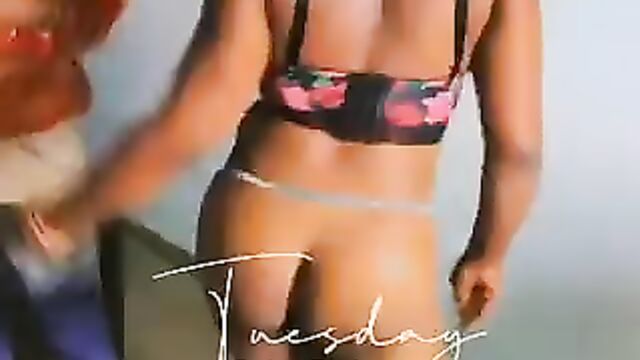 Nigerian Girl shakes ASS for boyfriend’s homemade music video - 5 image