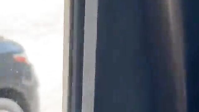 Couple caught having sex while driving in a car - 1 image