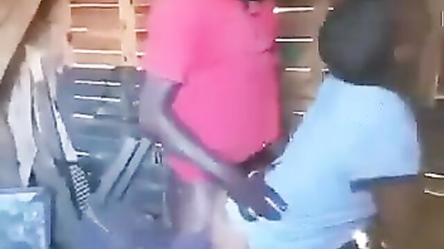 Horny African Couple Caught Red-handed Having Sex In Public - 3 image