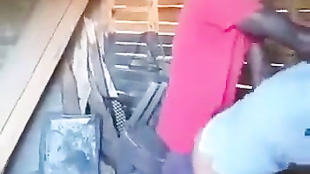 Horny African Couple Caught Red-handed Having Sex In Public - 5 image