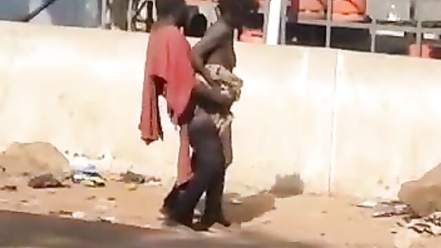 Mad Man Caught Having SEX With Mad Woman In Public - 1 image