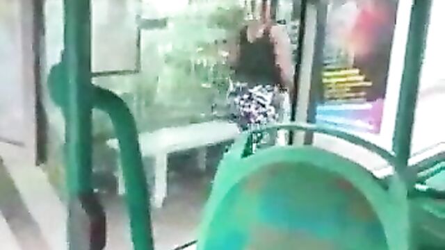 Chick caught urinating in public, exposing ass - 5 image