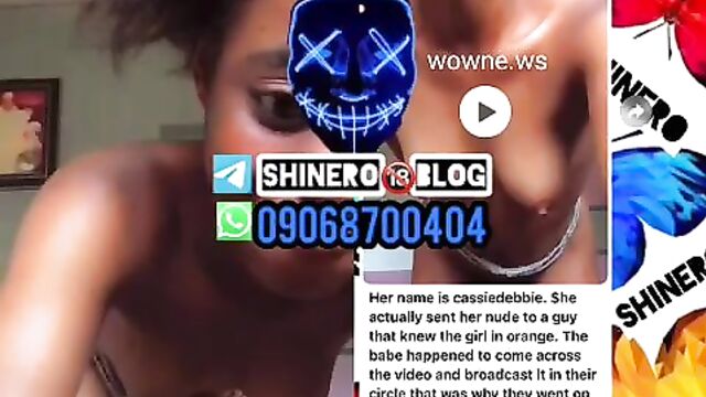 Nude video leak of Sagamu girl which she allegedly sent to a guy on WhatsApp so that he will send her money - 1 image
