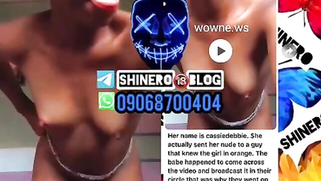 Nude video leak of Sagamu girl which she allegedly sent to a guy on WhatsApp so that he will send her money - 5 image