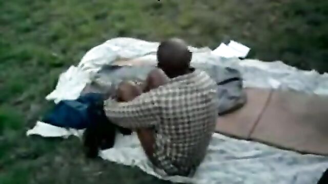 Caught Having Sex On Grass And Busted! - 3 image