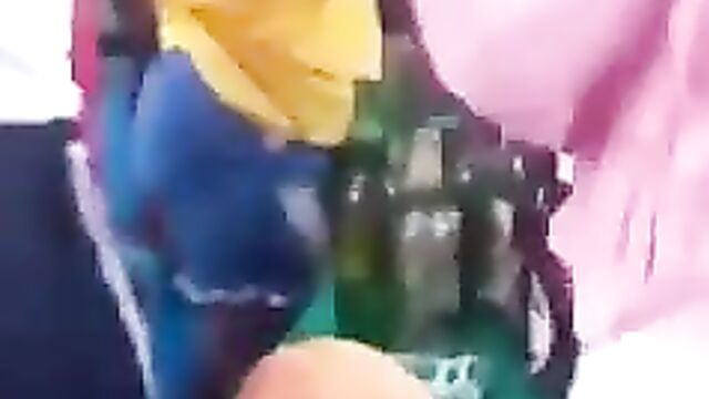 African sluts showing their naked breasts in public at a party in broad daylight - 5 image