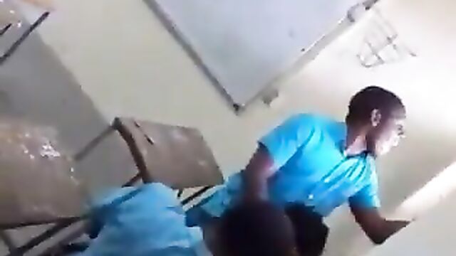 Students Caught Having Threesome Sex Inside School Classroom - 4 image