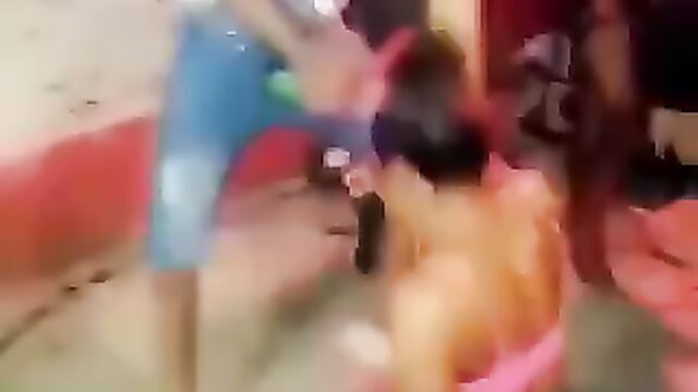 Insane blowjob with a bottle at a Jamaican club - 1 image