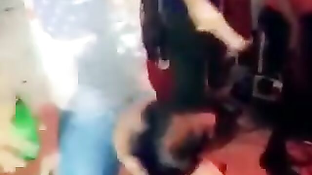 Insane blowjob with a bottle at a Jamaican club - 4 image
