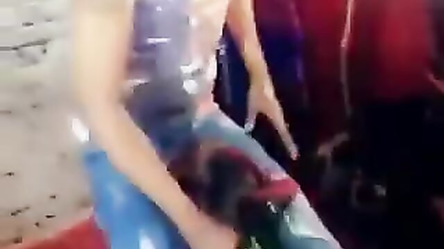 Insane blowjob with a bottle at a Jamaican club - 5 image