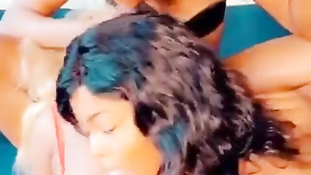 African Sluts Showing Their Breasts And Doing Naughty Things On Camera - 4 image