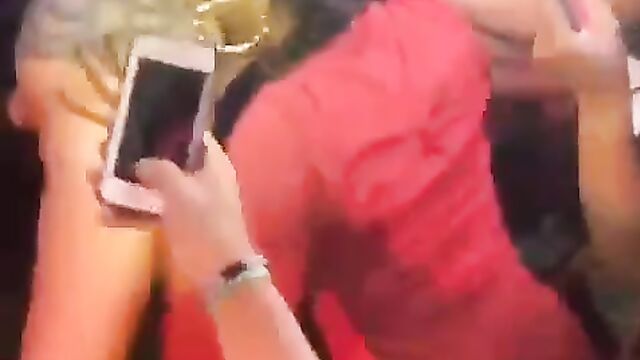 Eating pussy and ass of a gorgeous slut at a public party - 5 image